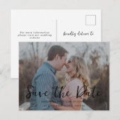 Handgeschreven de Code van QR van de Foto van de B Aankondigingskaart (Voorkant / Achterkant)