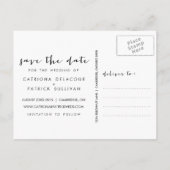 Handgeschreven de Foto van het Manuscript sparen h Aankondigingskaart (Achterkant)