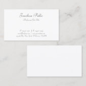 Handgeschreven de Minimale Moderne Sjabloon van de Visitekaartje (Voorkant / Achterkant)