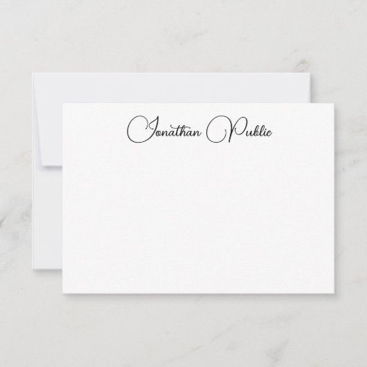 Handgeschreven de Sjabloon van de Naam van het Man (Voorkant)