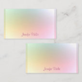 Handgeschreven de Tekst van het Manuscript Moderne Notitiekaartje (Voorkant / Achterkant)