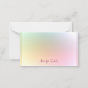 Handgeschreven de Tekst van het Manuscript Moderne Notitiekaartje