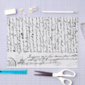 handgeschreven document tissuepapier (Craft)