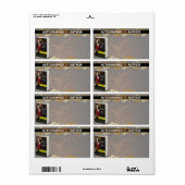 Handgeschreven door Auteur - Aangepast voor Susan  Etiket (Full Sheet)