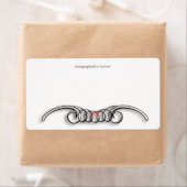 Handgeschreven door Auteur Bookplate Etiket (Insitu)