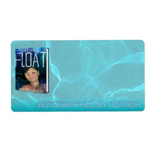 Handgeschreven door Author voor Float Etiket (Voorkant)