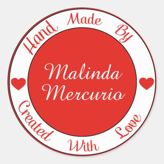 Handgeschreven door Sticker - SRF (Voorkant)