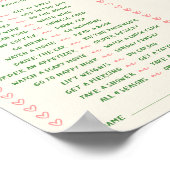 Handgeschreven downloadable wil ze liever spel poster (Hoek)