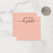 Handgeschreven een nota van de Naam van het Manusc Notitiekaartje (Voorkant / Achterkant in situ)