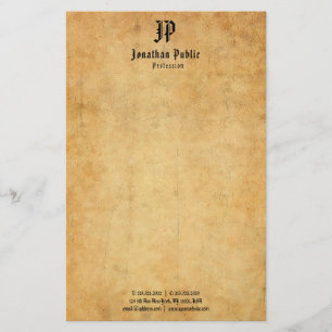 Handgeschreven Elegant Monogram Sjabloon  Briefpapier