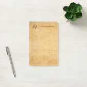 Handgeschreven Elegant Monogram Sjabloon Post-it® Notes (Kantoor)