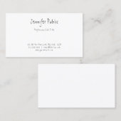 Handgeschreven Elegant Mooie Template Professionee Visitekaartje (Voorkant / Achterkant)