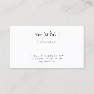 Handgeschreven Elegant Mooie Template Professionee Visitekaartje