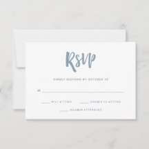 Handgeschreven en modern | Dusty Blue Wedding