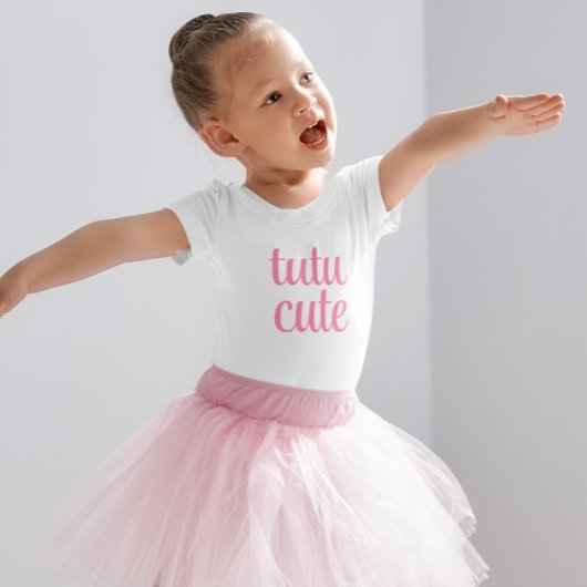 Handgeschreven Esthetisch Roze Tutu Schattige Baby Romper