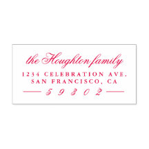 Handgeschreven familienaam & aangepast retouradres