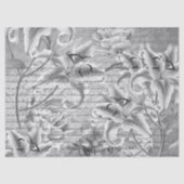  handgeschreven Floral Tissuepapier (Voorkant)