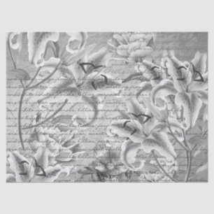  handgeschreven Floral Tissuepapier