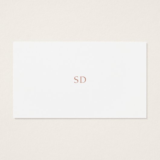 Handgeschreven Floral Wedding Dank u kaart (Achterkant)