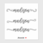 Handgeschreven fonogramkalligrafie sticker (Vel)