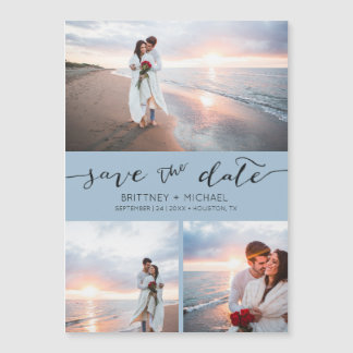 Handgeschreven foto Collage Dusty Blue Save the Da