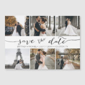 Handgeschreven foto-collage save the date (Voorkant)