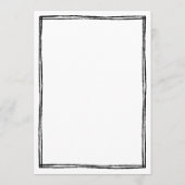 Handgeschreven Frans Huwelijks Tafelmenu Menu (Achterkant)