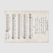  Handgeschreven Frans Twinkle Little Star Tissuepapier (Voorkant)