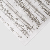 , handgeschreven Fugue 1700 Tissuepapier (Detail)