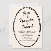 Handgeschreven Fun Modern alles in één bruiloft Kaart (Voorkant)