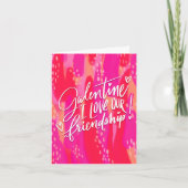 Handgeschreven Galentine's Day Feestdagen Kaart (Voorkant)