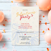 Handgeschreven Galentine's Day Script Coquette Bow Kaart