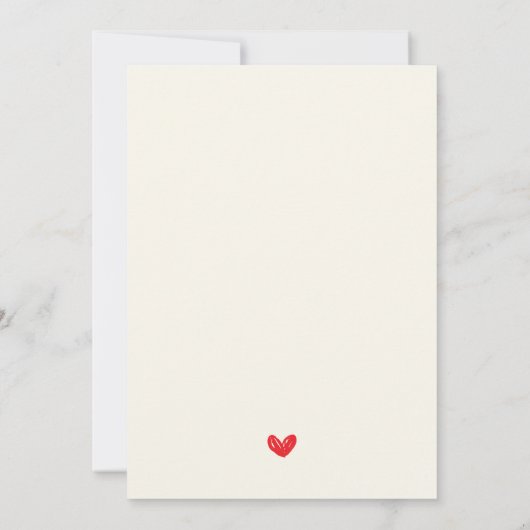 Handgeschreven Galentine's Day Script Coquette Bow Kaart (Achterkant)