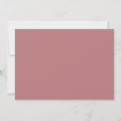 Handgeschreven Geannuleerde Trouwupdate Stof Roze Kaart (Achterkant)