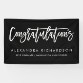 Handgeschreven Gefeliciteerd | Afstuderen | Spandoek (Horizontaal)