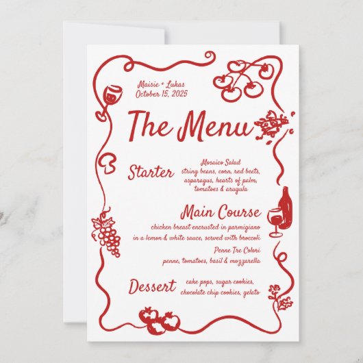 Handgeschreven geïllustreerd Wavy Border grillig m (Voorkant)