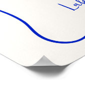 Handgeschreven geïllustreerde Champagne Tower brui Poster (Hoek)