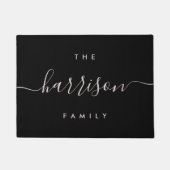 Handgeschreven | Gepersonaliseerde familienaam Deurmat (Voorkant)