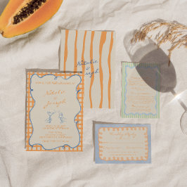 Handgeschreven geschilderde grillige kleurrijke br kaart