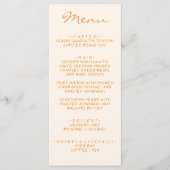 Handgeschreven geschilderde kleurrijke Pinstripes  Menu (Voorkant)