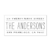 Handgeschreven Gesplitste adreszelfinkerend rendem Zelfinktende Stempel (Design)