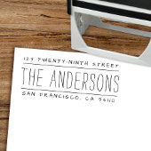 Handgeschreven Gesplitste adreszelfinkerend rendem Zelfinktende Stempel