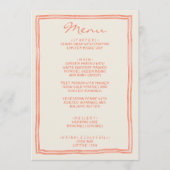 Handgeschreven getekend geschilderd unieke funky b menu (Voorkant)