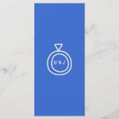 Handgeschreven getekende Retro Heldere Unieke Brui Menu (Achterkant)