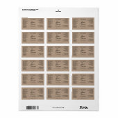 Handgeschreven Getypte Look Kraft Drupper Fles Lab Etiket (Full Sheet)