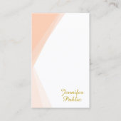 Handgeschreven Gold Script Name Sjabloon Professio Visitekaartje (Voorkant)