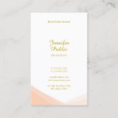 Handgeschreven Gold Script Name Sjabloon Professio Visitekaartje (Achterkant)