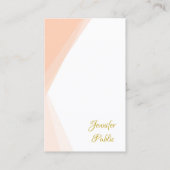 Handgeschreven Gold Script Name Sjabloon Professio Visitekaartje (Voorkant)