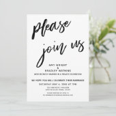 Handgeschreven Graag Na De Ontvangst Bij Ons Komen Kaart (Staand voorkant)