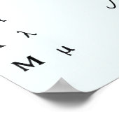 Handgeschreven Griekse letters | Grieks alfabet le Poster (Hoek)